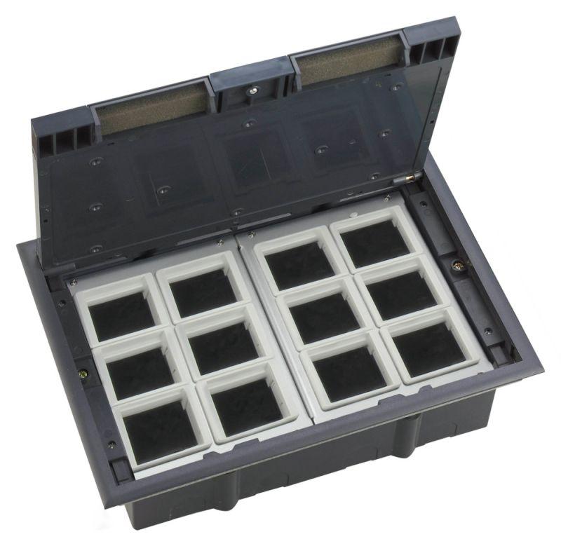 люк multidesk mdk10 на 24мод. ip40 с монтажной коробкой для фальшпола se mdk10124 от BTSprom.by