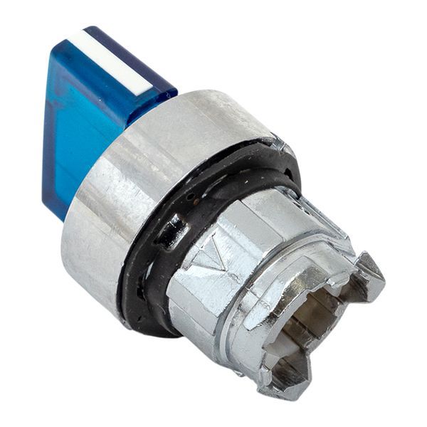  Механизм переключателя исполнительный XB4 IP65 на 2 положения с фиксацией с подсветкой с короткой ручкой син. EKF XB4BD2FL-B-65 фото в каталоге от BTSprom.by