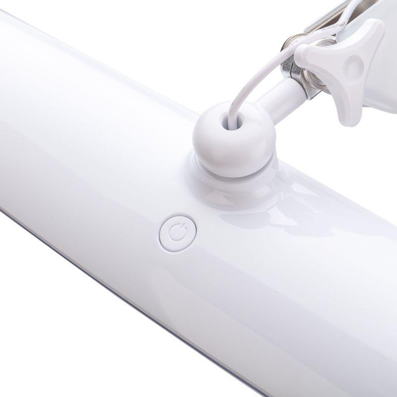  Лампа настольная на струбцине 117LED Blue Stream регулировка яркости бел. Rexant 31-0409 фото в каталоге от BTSprom.by