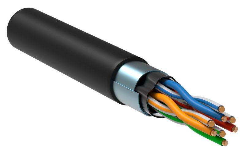 кабель витая пара f/utp кат.5e 4х2х24awg ldpe черн. рф/с (уп.305м) itk lc3-c5e04-339-s-r от BTSprom.by