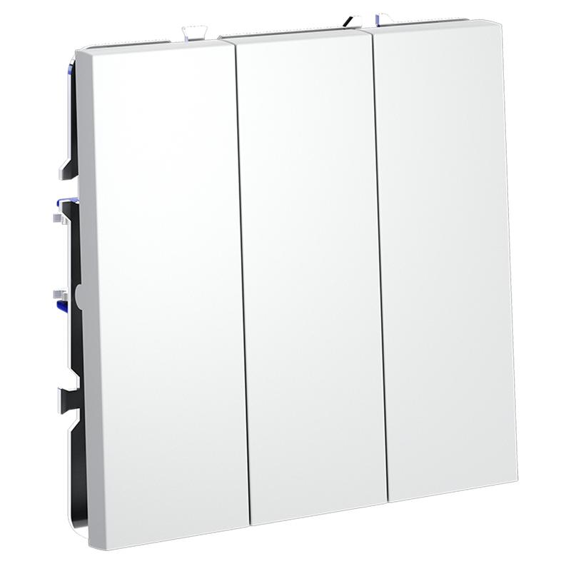  Выключатель 3-кл. СП S70 10А механизм бел. матов. Voltum VLS030102 фото в каталоге от BTSprom.by