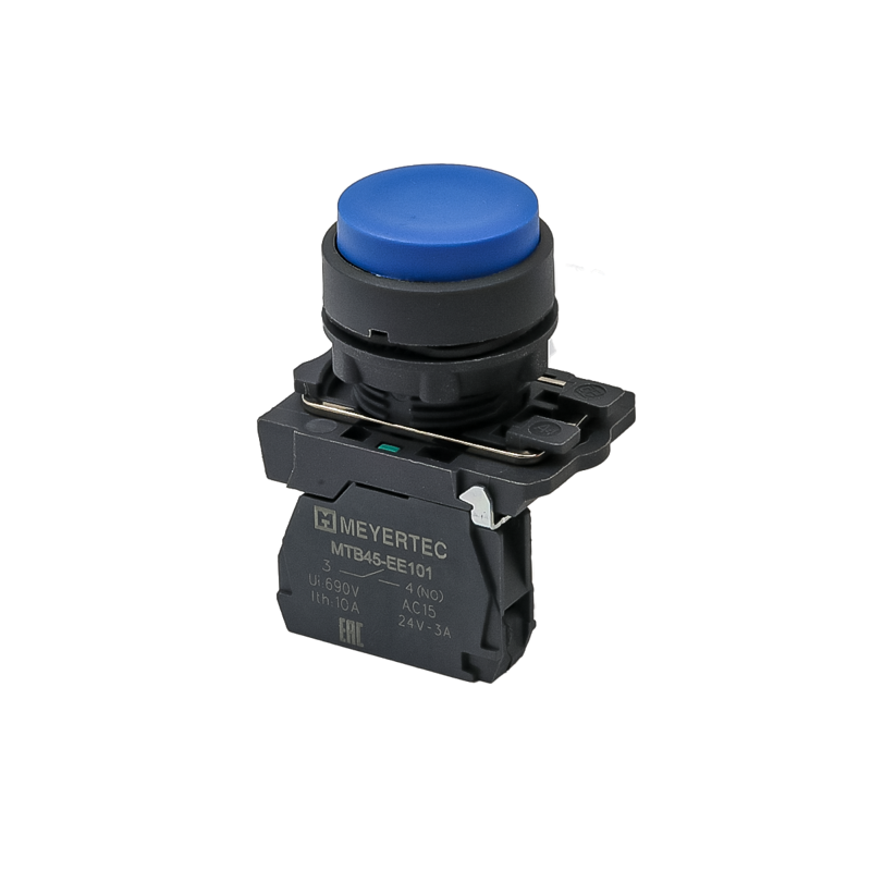 кнопка выступающая 1no ip65 пластик mtb5-al61 син. овен 137235 от BTSprom.by