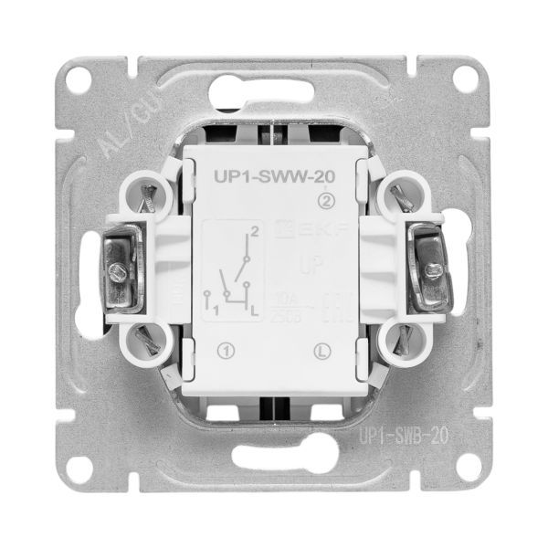  Выключатель 2-кл. СП Эпика механизм черн. EKF UP1-SWB-20 фото в каталоге от BTSprom.by