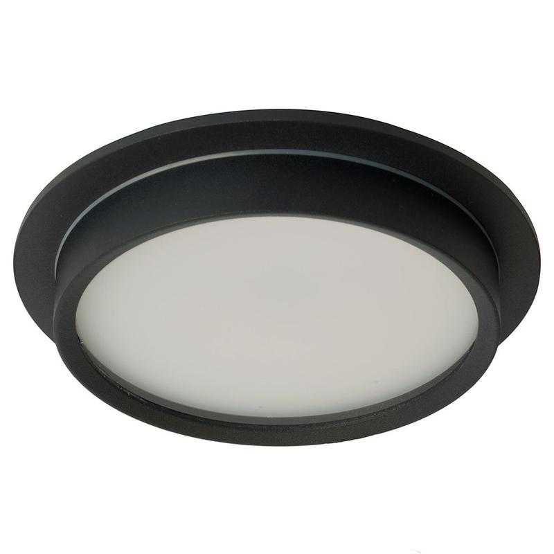 светильник потолочный встраиваемый 25вт 230в gx70 ip44 черн. круг без лампы dl704 feron 51106 от BTSprom.by