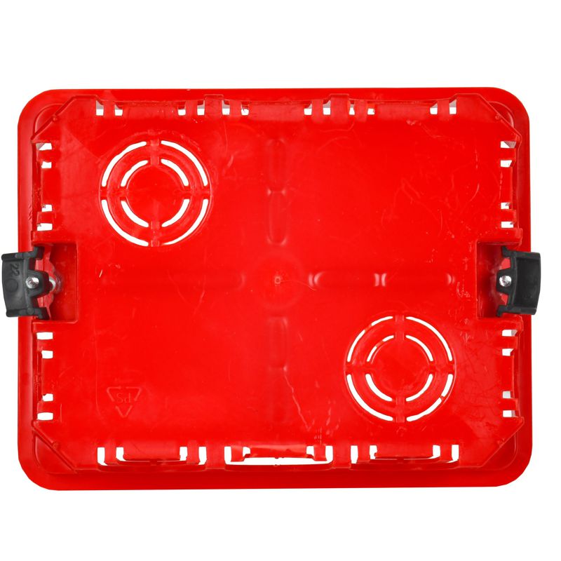  Коробка распаячная СП 120х92х45 КМ41028 для полых стен (с саморезами пластиковые лапки с крышкой) IEK UKG11-120-092-045-P фото в каталоге от BTSprom.by