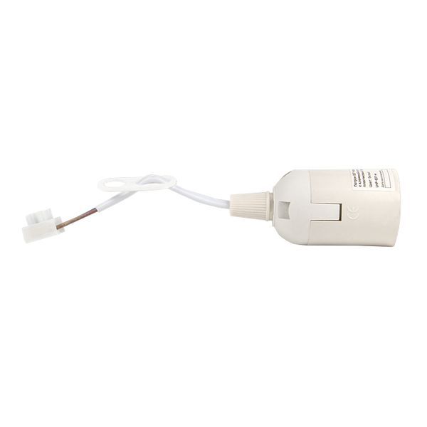  Патрон Е27 подвесной с клеммной колодкой пластик бел. PROxima EKF LHP-E27-w фото в каталоге от BTSprom.by