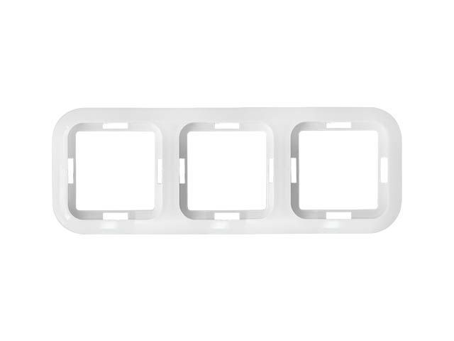 рамка 3-местная белая, гармония, bylectrica 01бм.735212.049 от BTSprom.by