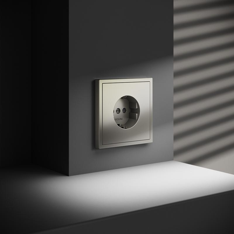  Розетка 1-м СП S70 16А с заземл. защ. шторки механизм шелк Voltum VLS040204 фото в каталоге от BTSprom.by