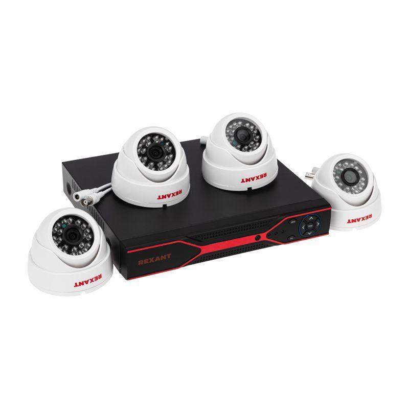 комплект видеонаблюдения 4 внутренние камеры ahd/2.0 full hd rexant 45-0521 от BTSprom.by