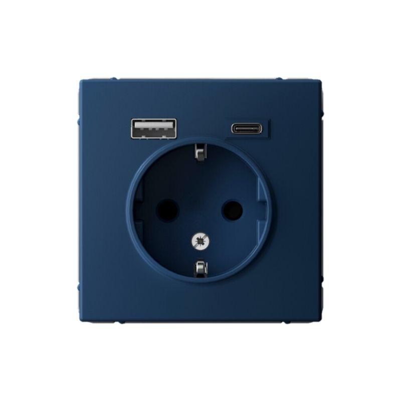 розетка artgallery 16а с 2-мя заряд. устройствами usb a+c 5в/2.4а/3а 2х5в/1.5а механизм аквамарин se gal001132 от BTSprom.by