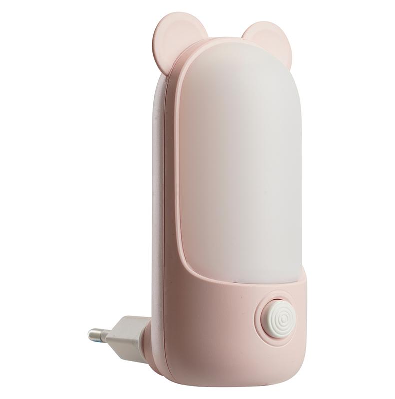 светильник-ночник "мишка" 8led 2700к/6500к 0.8вт 220в розов.fn1172 feron 52061 от BTSprom.by