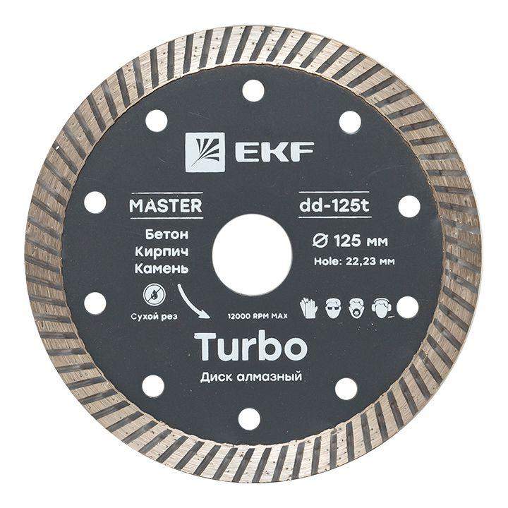 диск алмазный turbo 125х22.23мм master ekf dd-125t от BTSprom.by
