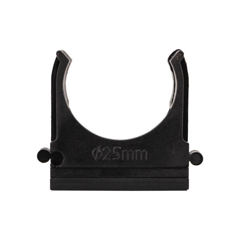  Держатель для труб (клипса) d25мм черн. (уп.100шт) Rexant 28-0125-3 фото в каталоге от BTSprom.by