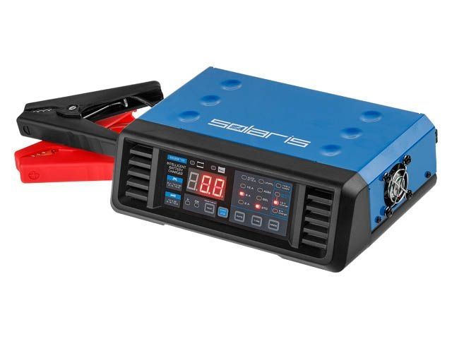зарядное устройство solaris ch-161 digital  зарядное устройство solaris ch-161 digital (6 в / 12 в, 15 а, до 300 а*ч, 9-ступенч.инверт., boost 75 a, тест генератора) ch161d11 от BTSprom.by