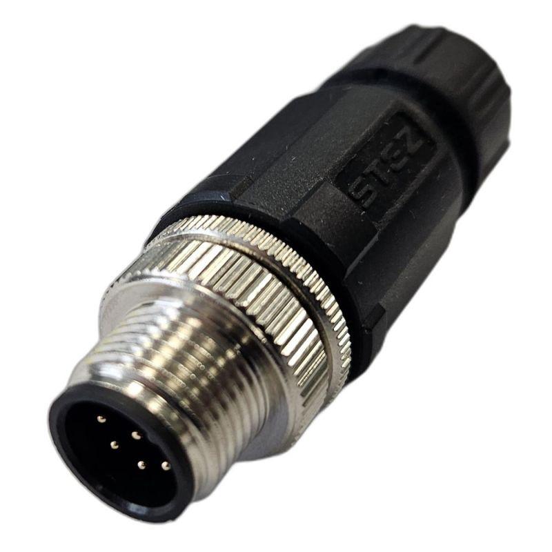 разъем м12 8a штыревой пайка пластик. прямой резьба pg7 каб. часть сцм120022-08a стэз 185200166 от BTSprom.by