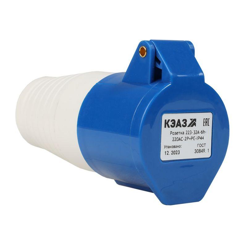 розетка кабельная 213 16а 220ac 2p+pe 6ч ip44 кэаз 222744 от BTSprom.by