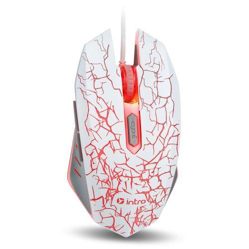 мышь mg610 игровая проводная 1200-3600dpi бел. intro б0056136 от BTSprom.by