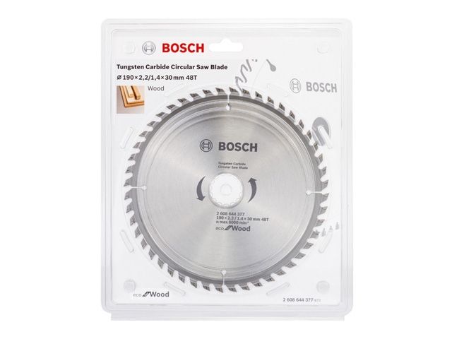 диск пильный 190х30 мм 48 зуб. по дереву eco wood bosch ( твердоспл. зуб) 2608644377 от BTSprom.by диск пильный 190х30 мм 48 зуб. по дереву eco wood bosch ( твердоспл. зуб) 2608644377 от BTSprom.by