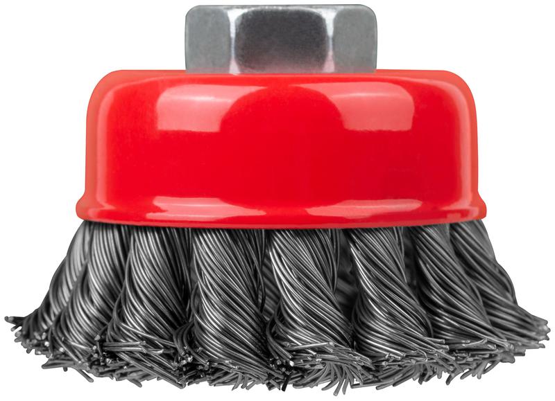  Корщетка-чашка гайка М14 стальная витая проволока 65мм FIT 39466 фото в каталоге от BTSprom.by