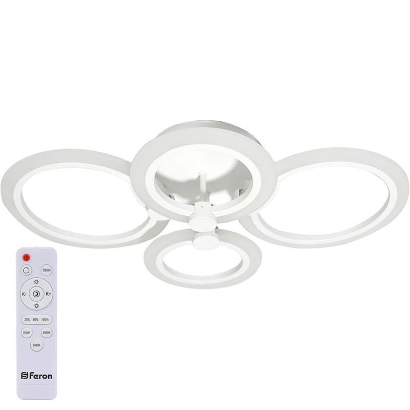 светильник светодиодный управляемый с пультом 72вт max. 4700лм 3000к-6500к ip20 бел. al5900 cycles feron 41669 от BTSprom.by