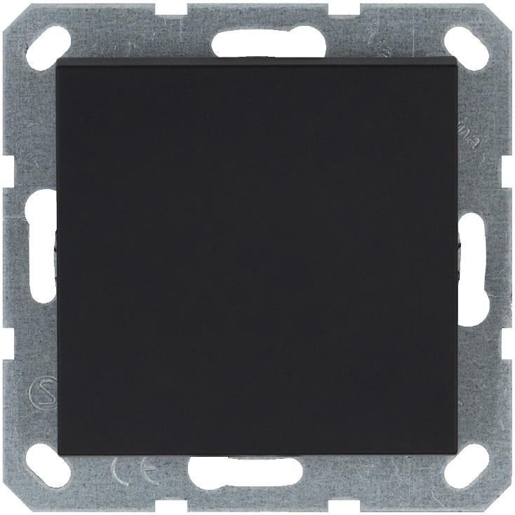 кнопка звонка 1-кл. 10а ip20 механизм черн. матов. soft touch jasmart g3010pb от BTSprom.by