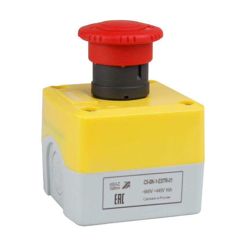пост кнопочный optisignal d22 c5-bk-1-estr-01 1нз авар. стоп. возврат поворотом xalk178 кэаз 338521 от BTSprom.by