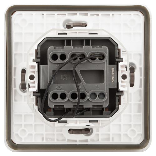  Выключатель Эксперт 11-1522-01 с подсветкой IP55 10АХ-250В СУ бел. Эра Б0063279 фото в каталоге от BTSprom.by