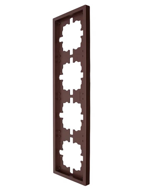  Рамка 4-мест. горизонт. ZIMA шоколад LEZARD 704-7300-149 фото в каталоге от BTSprom.by