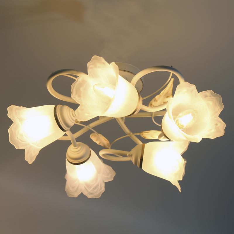  Светильник "Бонни" 151 (плафон 3316) НПБ 01-5х60-153 Е14 ИУ бел. зол. Элетех 1005404782 фото в каталоге от BTSprom.by