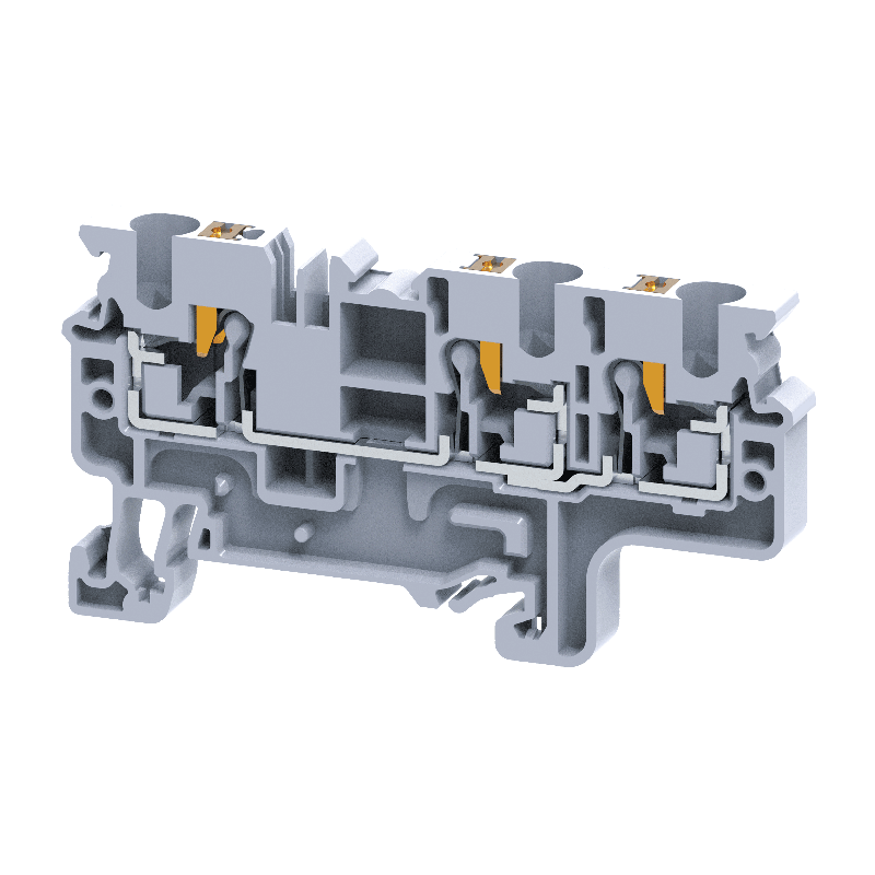 клемма с 3-мя контактами push-in opticlip сp-4-triplet-i сер. кэаз 331848 от BTSprom.by
