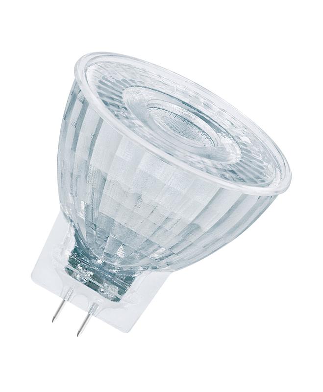 лампа светодиодная led star 184лм 2.5вт 2700к тепл. бел. gu4 mr11 угол пучка 36град. 12в (замена 20вт) прозр. стекло osram 4058075433403 от BTSprom.by