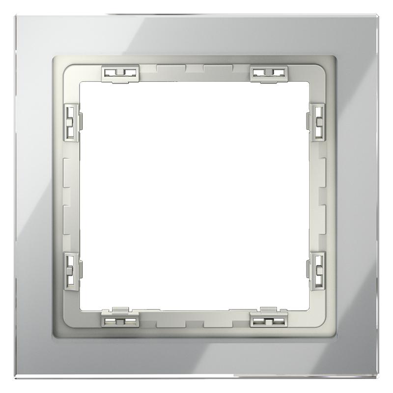 рамка 1-м s70 стеклян. сталь voltum vls110105 от BTSprom.by