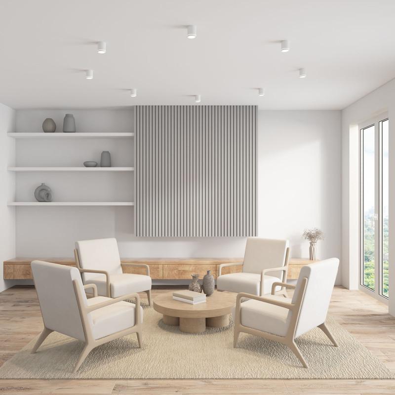  Светильник 5Вт 3000К IP20 LED накладной алюм./акрил бел. DENKIRS 566881 фото в каталоге от BTSprom.by