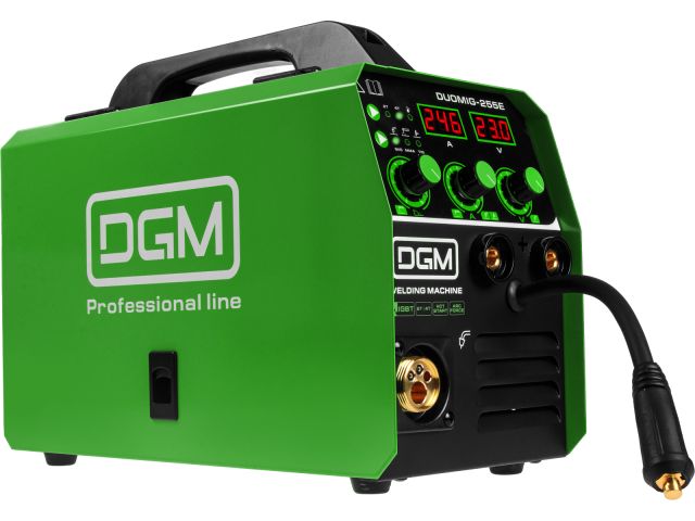 полуавтомат сварочный dgm duomig-255e (220в, mig/flux/mma/tig, евроразъем, смена полярности) dg5822-5 от BTSprom.by