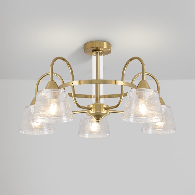  Светильник Caramel 5х60Вт E27 IP20 подвесной Freya FR5522PL-05BS1 фото в каталоге от BTSprom.by