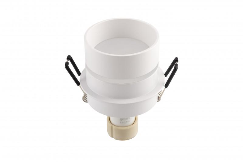  Светильник 15Вт GU10 IP44 встраив. влагозащ. алюм. бел. DENKIRS 545349 фото в каталоге от BTSprom.by