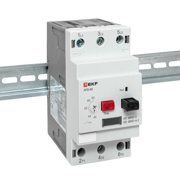  Выключатель автоматический для защиты двигателя АПД-80 40-63А EKF apd80-me-63 фото в каталоге от BTSprom.by