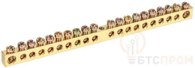 Шина PEN "земля-ноль" 6х9мм 20/1 (20групп/крепеж по центру) IEK YNN10-20-100 фото в каталоге от BTSprom.by  Шина PEN "земля-ноль" 6х9мм 20/1 (20групп/крепеж по центру) IEK YNN10-20-100 фото в каталоге от BTSprom.by