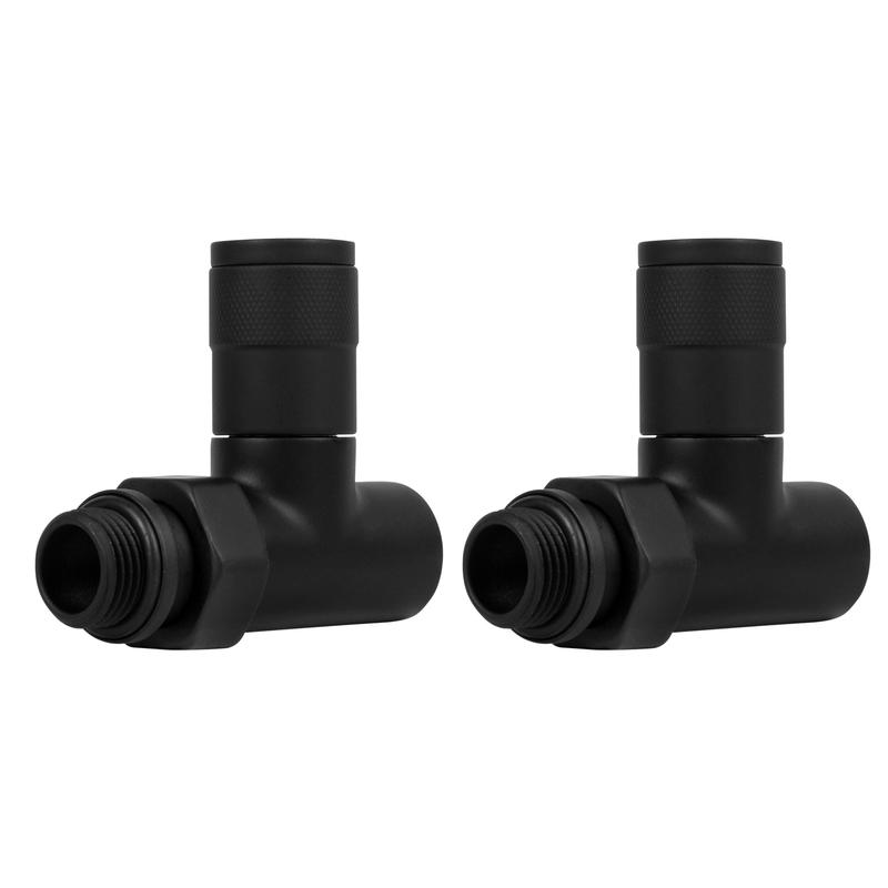  Набор дизайн-вентилей PIANO прямой 1/2дюйм черн. Royal Thermo НС-1422580 фото в каталоге от BTSprom.by