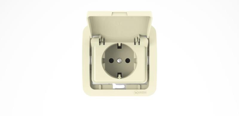 розетка 1-м сп mimoza 10а с заземл. с крышкой без вставки керамика крем. makel 32009 от BTSprom.by розетка 1-м сп mimoza 10а с заземл. с крышкой без вставки керамика крем. makel 32009 от BTSprom.by