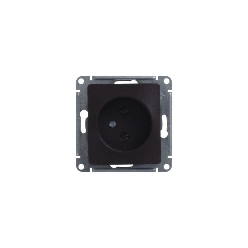  Розетка 1-м СП 1мод. Glossa 16А IP20 без заземл. механизм шоколад SE GSL000841 фото в каталоге от BTSprom.by