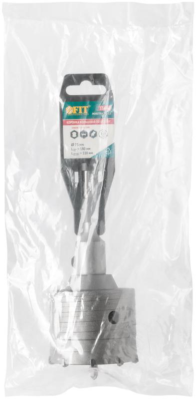  Коронка кольцевая по бетону 73мм хвостовик 110мм в сборе FIT 33446 фото в каталоге от BTSprom.by