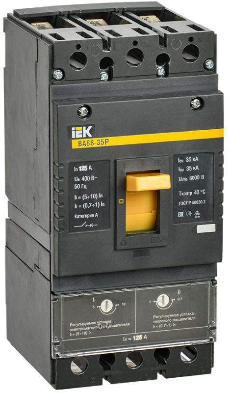 выключатель автоматический 3п 125а 35ка ва 88-35р karat iek svar30-3-0125 от BTSprom.by