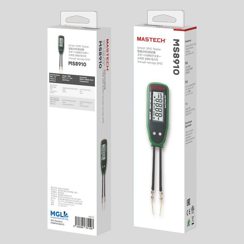  Мультиметр для чип компонентов MS8910 (SMD-тестер) Mastech 13-2048 фото в каталоге от BTSprom.by