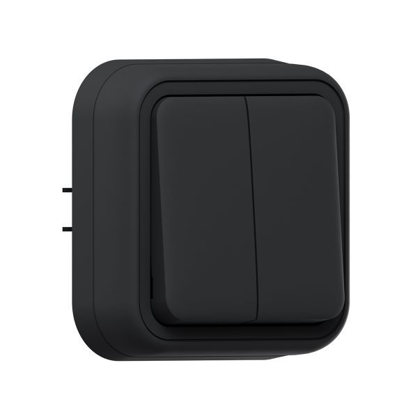 выключатель 2-кл. сп бронто автоматические клеммы антрацит ekf bt2-swa-20 от BTSprom.by