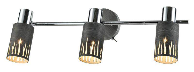 светильник lethe 3123-303 40вт 3хe14 настен./потолочн. спот поворотн. модерн с выключателем rivoli б0055655 от BTSprom.by