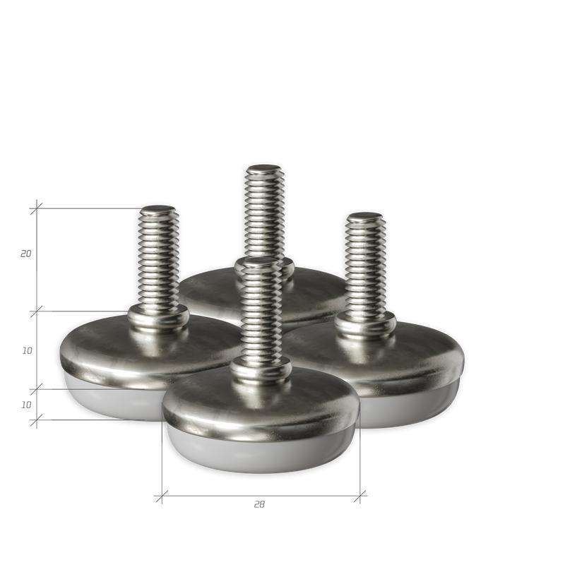 опора винтовая регулируемая м6 для настен. шкафов серии wp (уп.4шт) sysmatrix la 0620.000 от BTSprom.by