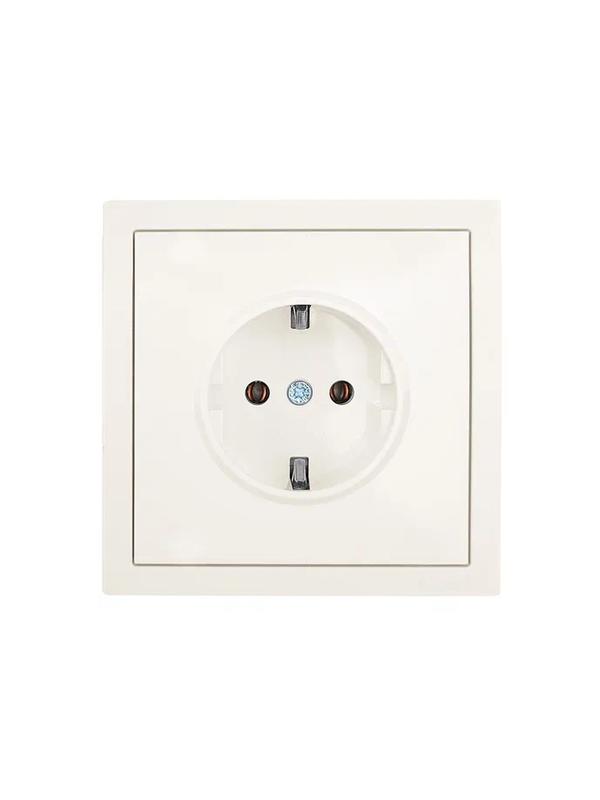  Розетка 1-мест. с/з ПБТ СП ZIMA IP20 16А безвинт. зажим слон. кость LEZARD 704-9088-122BQC фото в каталоге от BTSprom.by