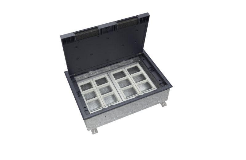 люк multidesk mdk10 на 24мод. ip40 с монтажной коробкой для бетонных полов se mdk10224 от BTSprom.by