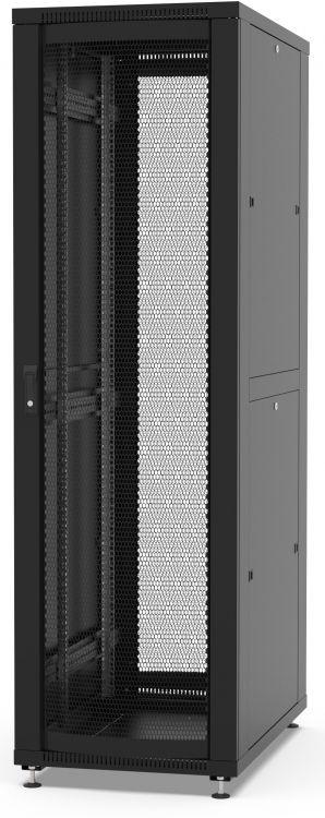 шкаф напольный network 19дюйм 42u 600х1000х1987 двери: перфорир. и перфорир. ral9005 черн. filum fl-nt-42610pp2m-bk от BTSprom.by